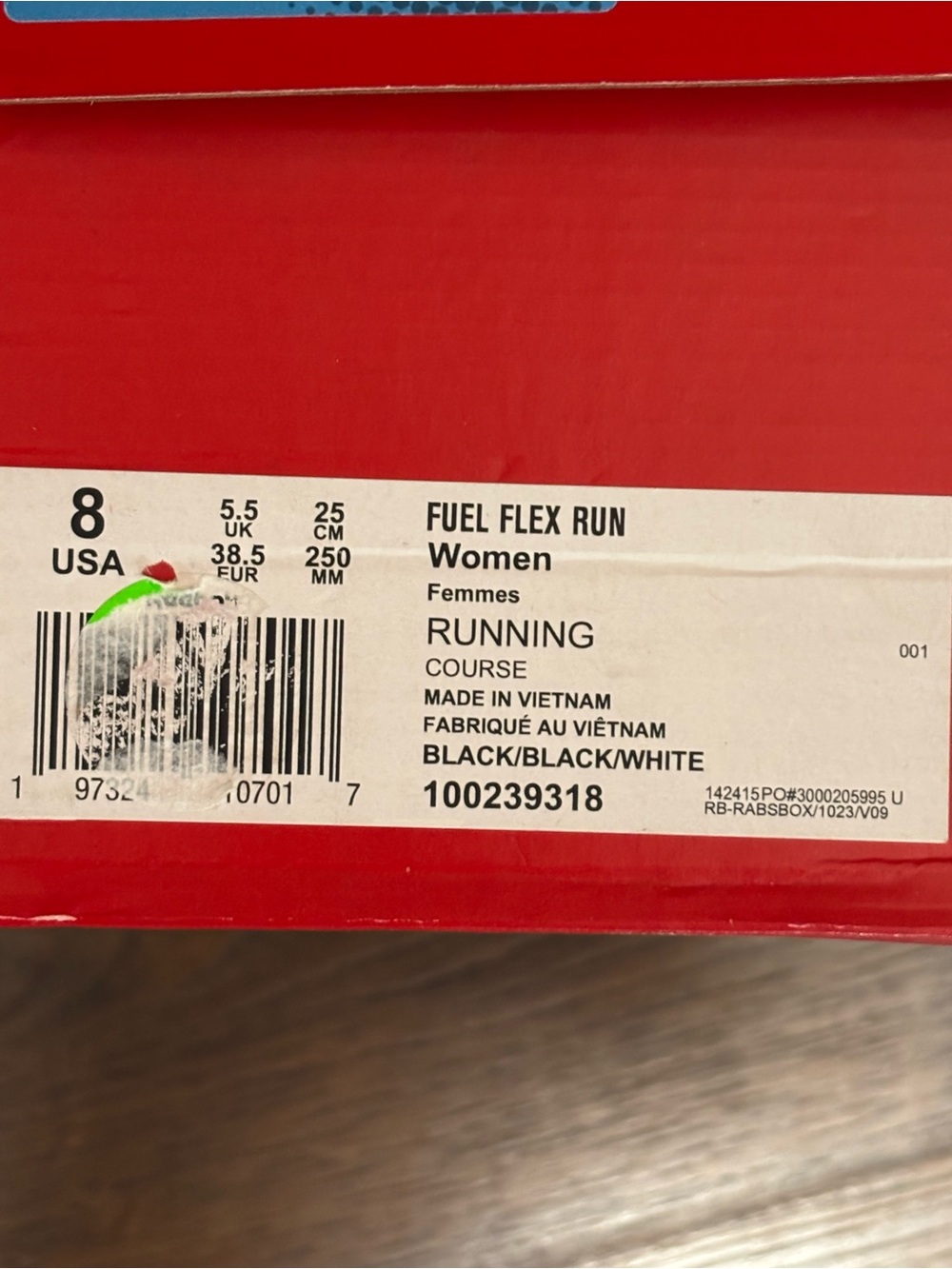 Reebok Fuel Flex Run Women's Running Shoes - Black/White Size 8. NIB - Picture 9 of 9